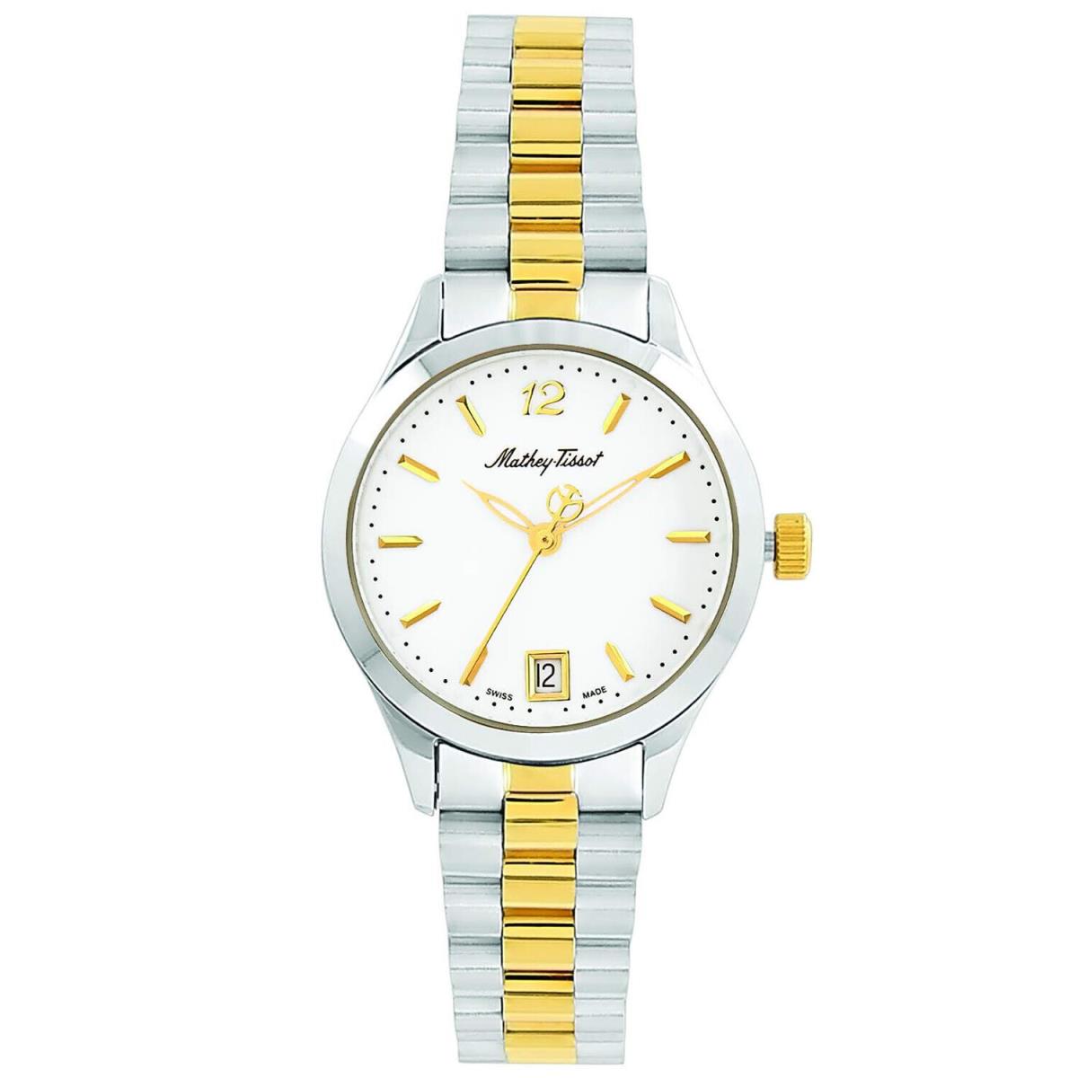 Mathey Tissot Women`s Urban White Dial Watch - D411MBI