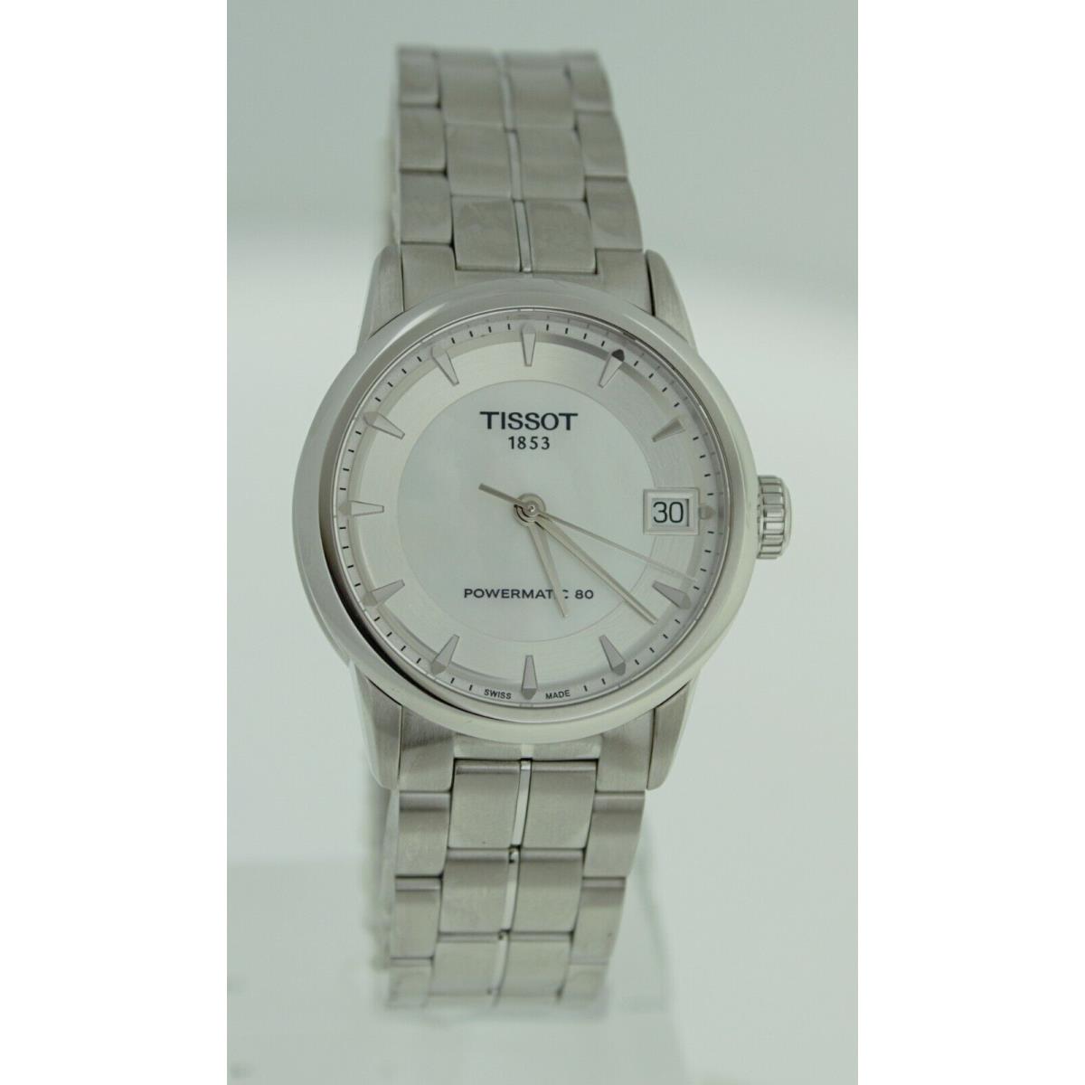 Tissot Luxury Powermatic 80 T086.207.11.111.00 Mother of Pearl Ladies Watch