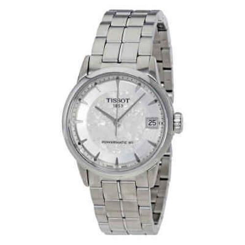 Tissot Luxury Powermatic 80 Silver Dial Ladies Watch T086.207.11.031.10 - Dial: Silver, Band: Silver, Bezel: Silver