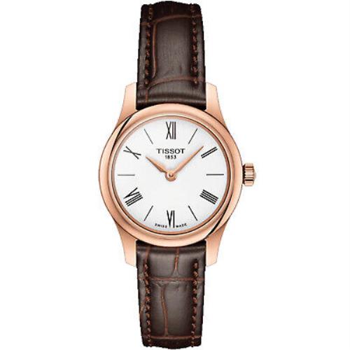 Tissot Women`s Tradition White Dial Watch - T0630093601800