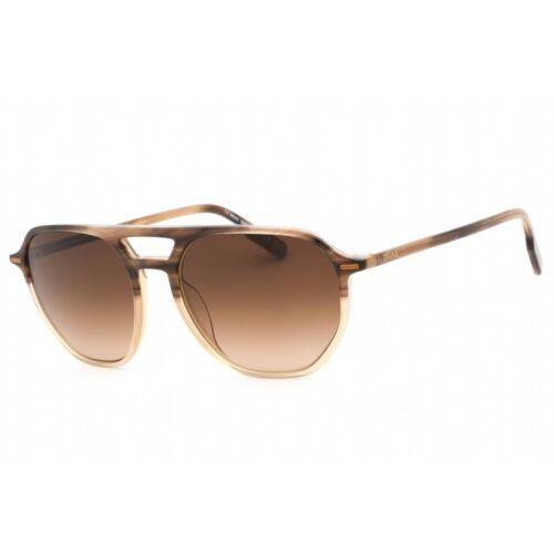 Ermenegildo Zegna Men`s Sunglasses Shiny Dark Brown Full Rim Frame EZ0212 48F