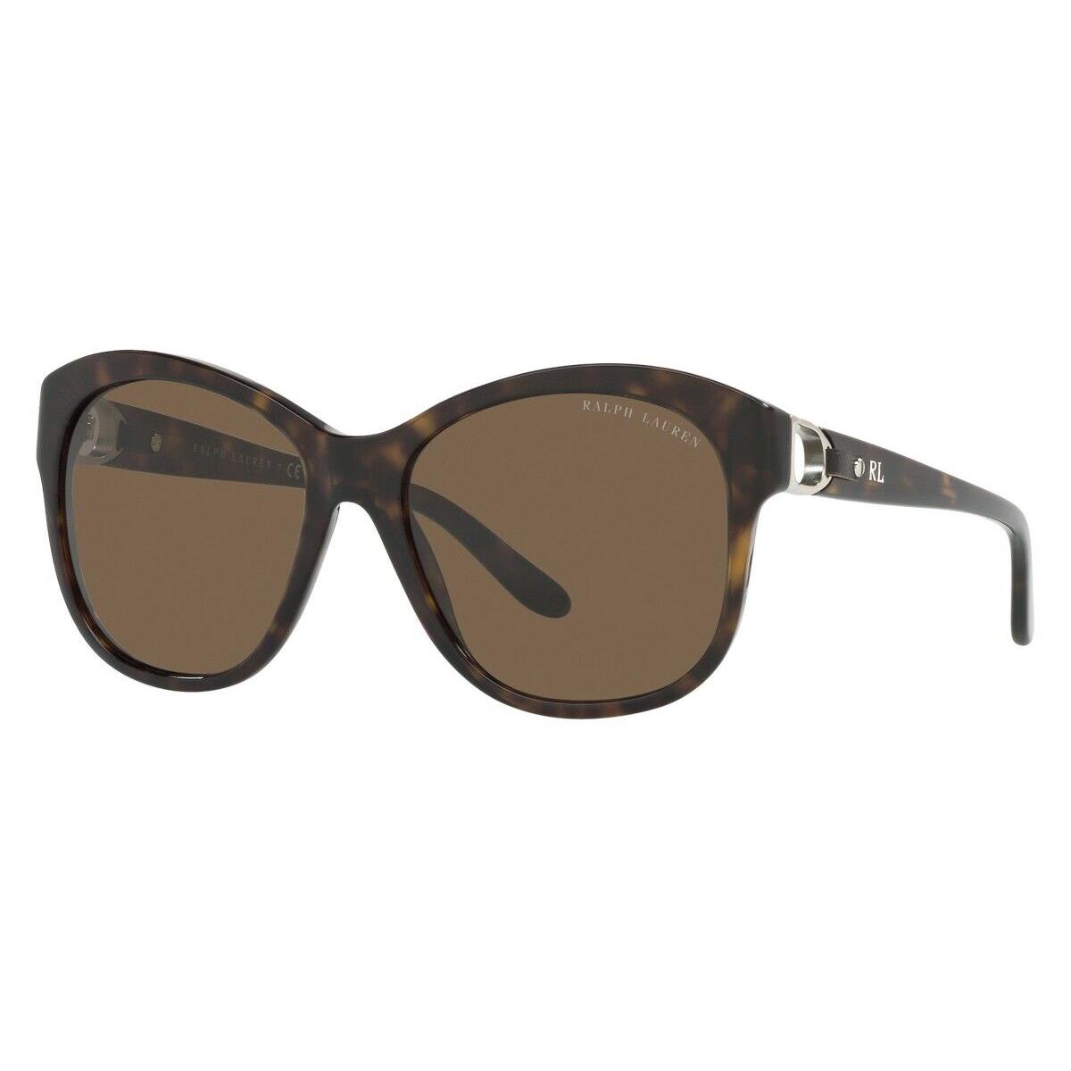 Ralph Lauren RL8190Q Sunglasses Women Havana Oval 55mm