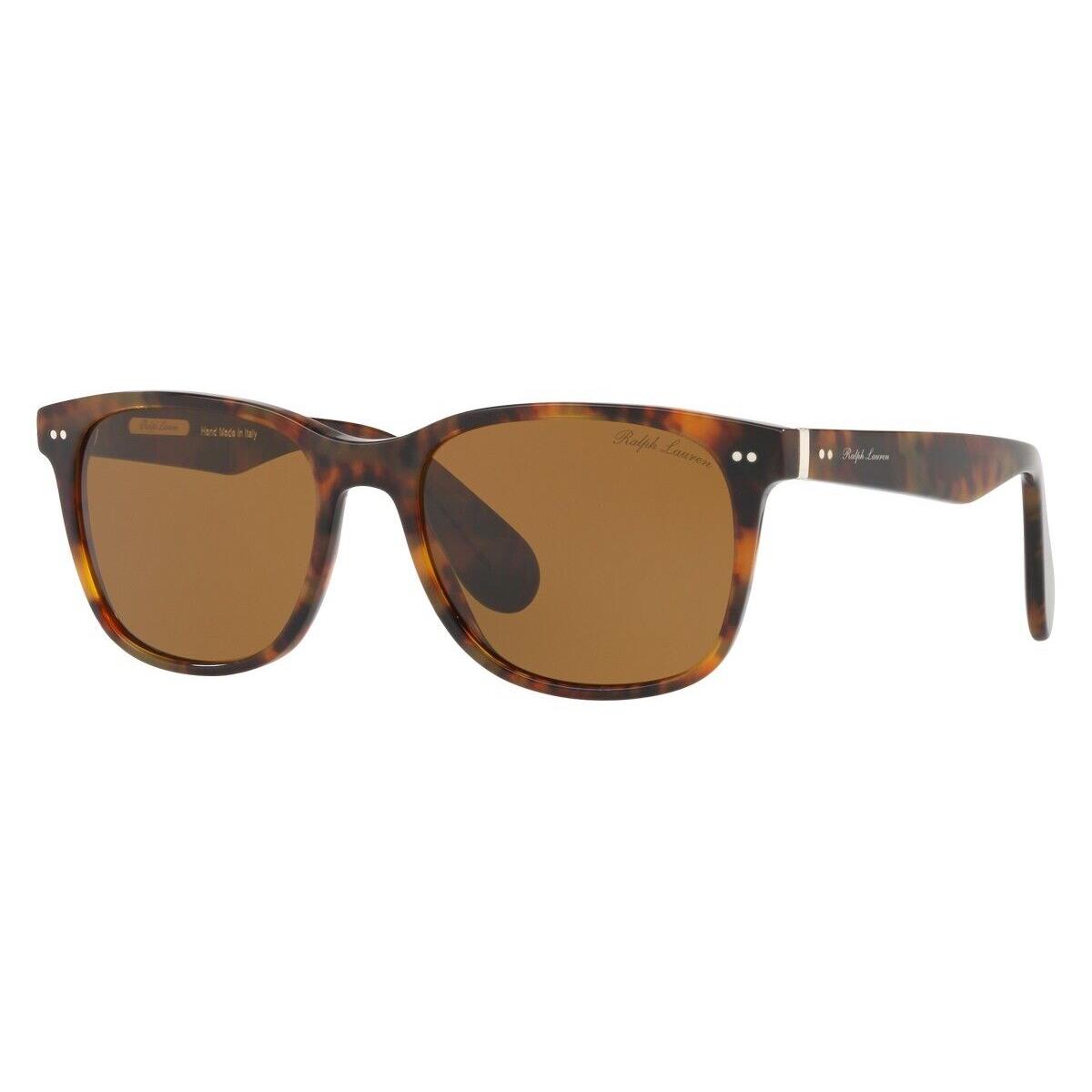 Ralph Lauren RL8162P Sunglasses Men Havana Square 56mm