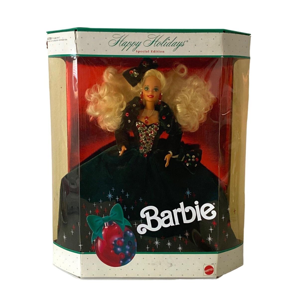 Barbie Happy Holidays 1991Special Edition Christmas Mattel 1871