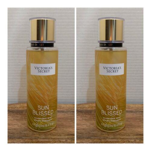 Victoria`s Secret Sun Blissed Fragrance Mist 8.4 Fl.oz. Lot of 2