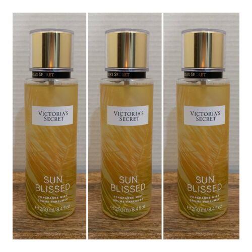 Victoria`s Secret Sun Blissed Fragrance Mist 8.4 Fl.oz. Lot of 3