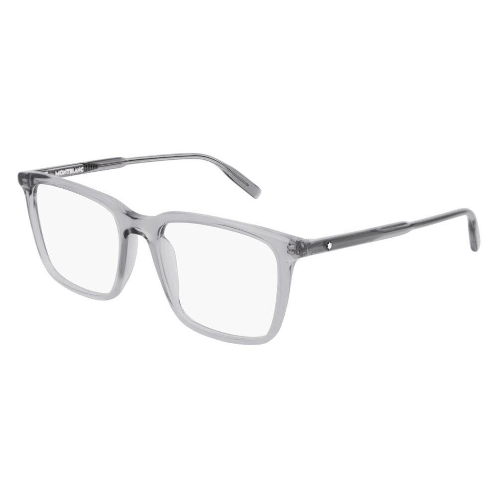 Montblanc MB0011O Eyeglasses Men Gray Rectangle 54mm