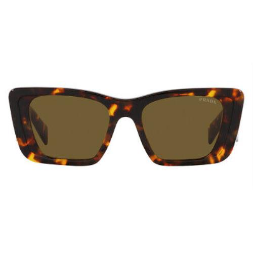 Prada PR 08YS Sunglasses Honey Tortoise Dark Brown 51mm