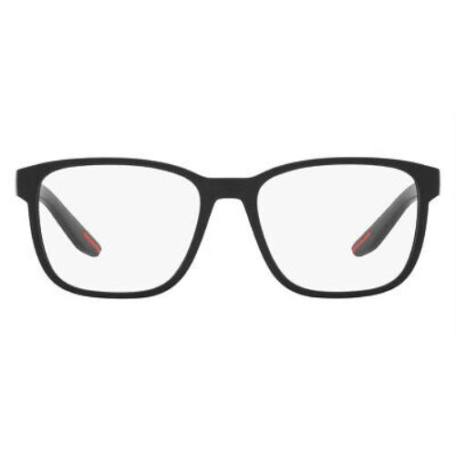 Prada PS Eyeglasses Men Black Rubber 55mm
