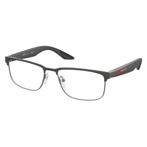 Prada PS Eyeglasses Men Gray Rubber 54mm