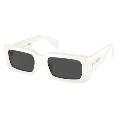 Prada PR Sunglasses Women Talc / Dark Gray 52mm