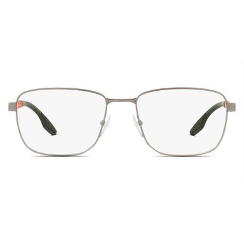 Prada 0PS 50OV Eyeglasses Men Silver Oval 57mm