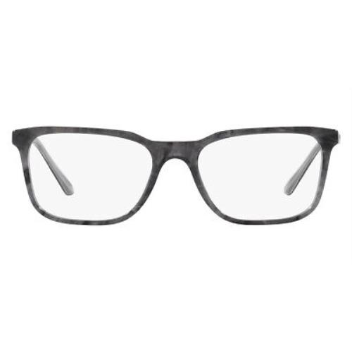 Prada PR 05ZV Eyeglasses Men Graphite Stone Rectangle 53mm