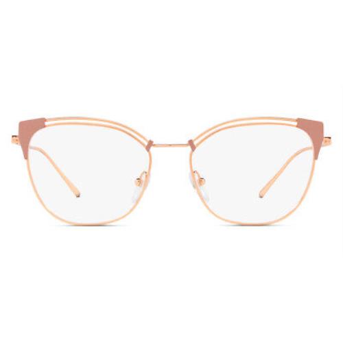 Prada PR 62UV Eyeglasses Women Brown Cat Eye 53mm