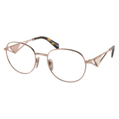 Prada PR Eyeglasses Women Rose Gold 52mm
