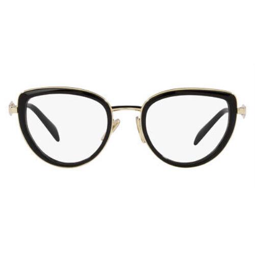 Prada PR 54ZV Eyeglasses Women Black Square 49mm