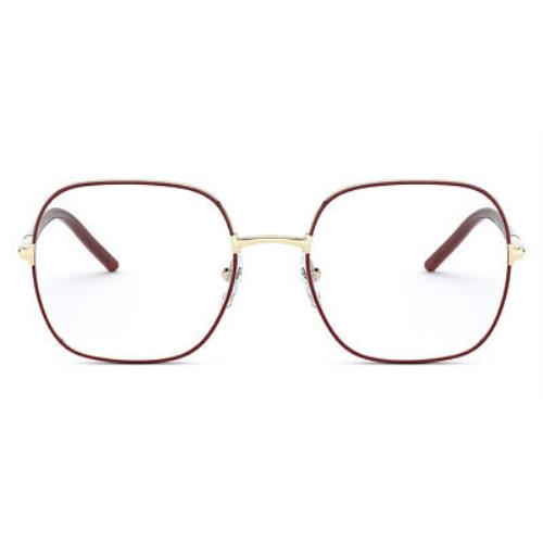 Prada PR 56WV Eyeglasses Women Bordeaux Rectangle 54mm