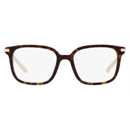 Prada PR 04ZVF Eyeglasses Men Tortoise Square 54mm