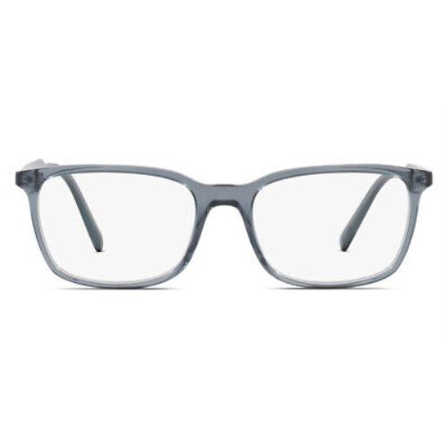 Prada PR 13XV Eyeglasses Men Blue Oval 55mm