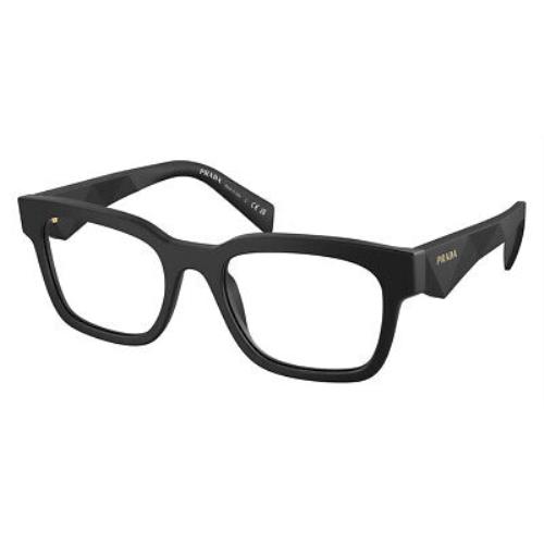 Prada PR Eyeglasses Men Matte Black 53mm