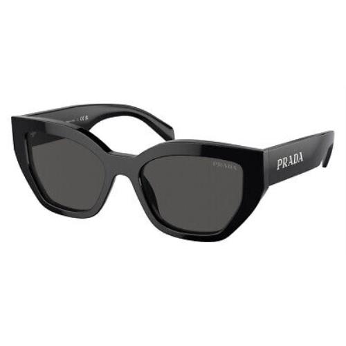 Prada PR Sunglasses Women Black / Dark Gray 55mm