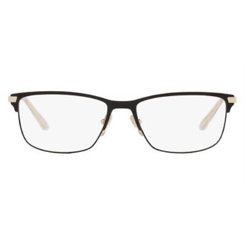 Prada PR 55ZV Eyeglasses Men Matte Black Rectangle 55mm