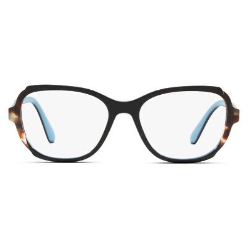 Prada PR 03VV Eyeglasses RX Women Black Oval 54mm