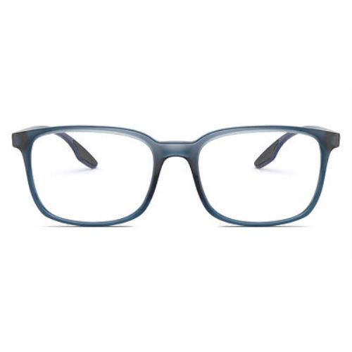 Prada PS 05MV Eyeglasses RX Men Blue Oval 53mm