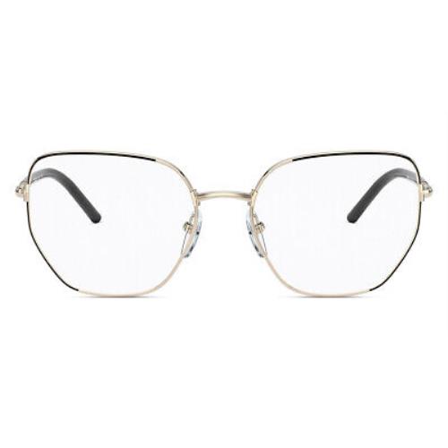 Prada PR 60WV Eyeglasses Women Gold Geometric 53mm