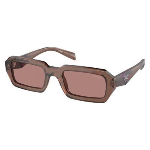 Prada PR Sunglasses Brown Transparent/brown / Light Brown