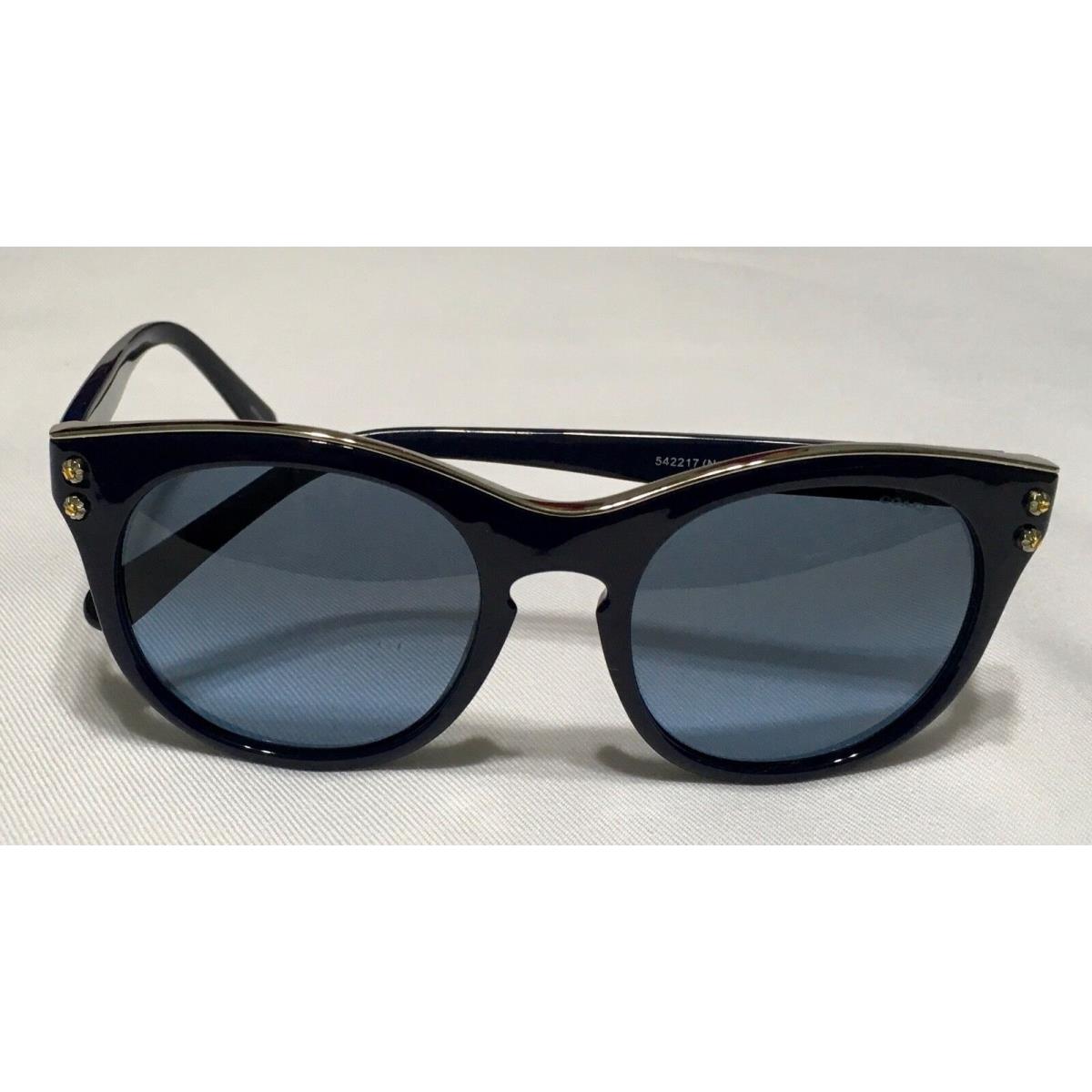 Coach HC8190 L1611 542217 Navy Signature C Silver Round Sunglasses Fash Brands