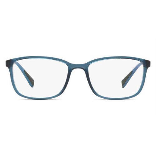 Prada PS 04IV Eyeglasses Men Blue Rectangle 55mm
