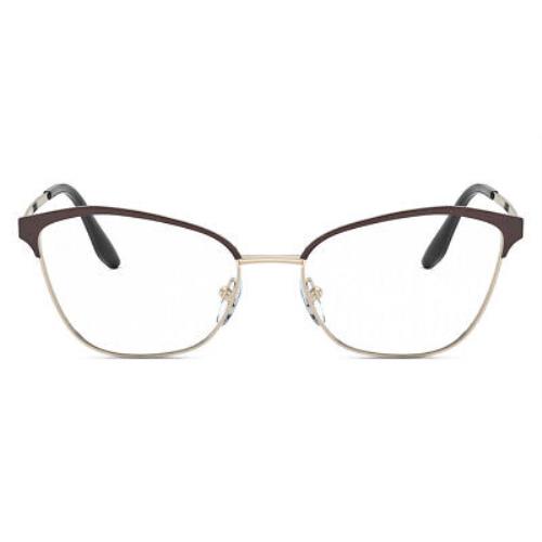 Prada PR 62XV Eyeglasses Women Black Cat Eye 54mm