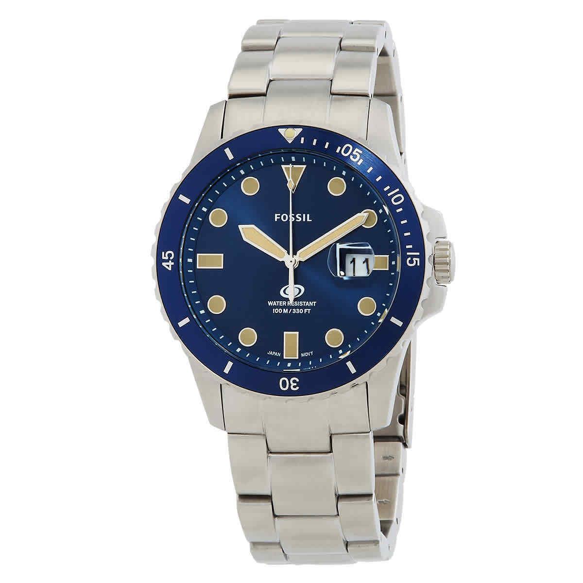 Fossil Blue Dive Quartz Blue Dial Men`s Watch FS5949