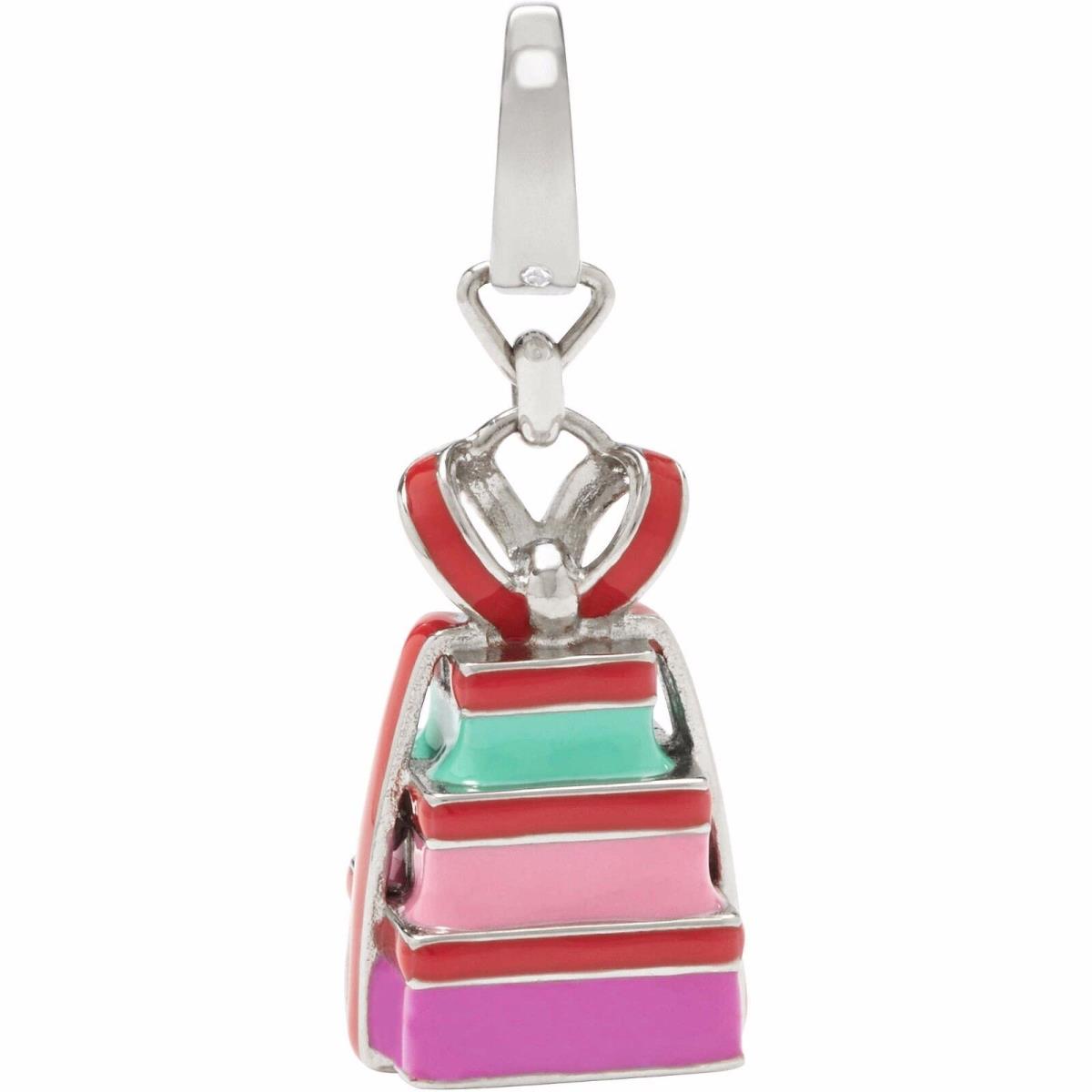 New-fossil Silver Pink Purple Red Turquoise Gift Boxes Charm.pendant -JF00965040