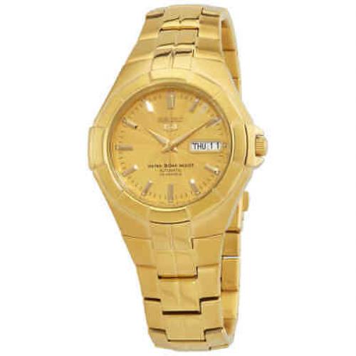 Seiko 5 Automatic Gold Dial Men`s Watch SNZE32
