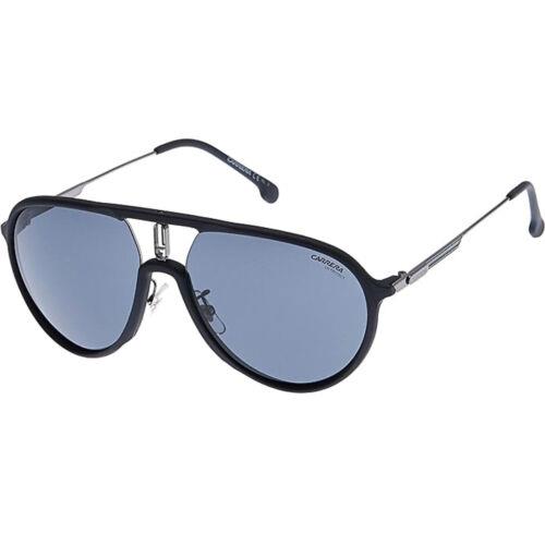 Carrera Unisex Sunglasses Matte Black Plastic Pilot Frame Grey Lens CA1026S 0003