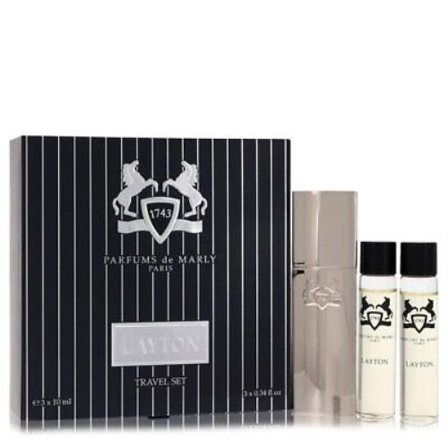 Layton Royal Essence Parfums De Marly Three Edp s Travel Set 3 x .34 oz / e 3 x
