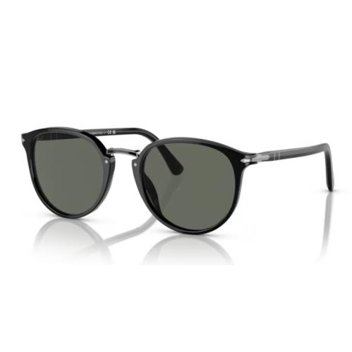 Persol 0PO3210S 95/31 Black/green Oval Men`s Sunglasses