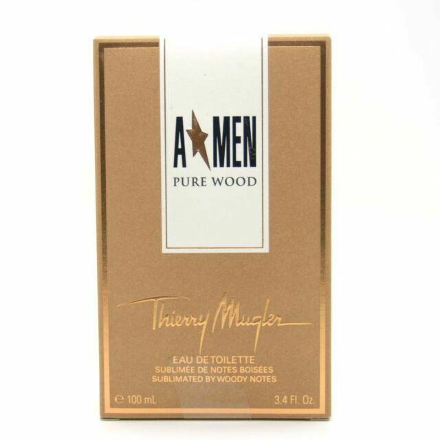 A Men Pure Wood by Thierry Mugler 3.4 OZ/100 ML Eau De Toilette Edt Spray