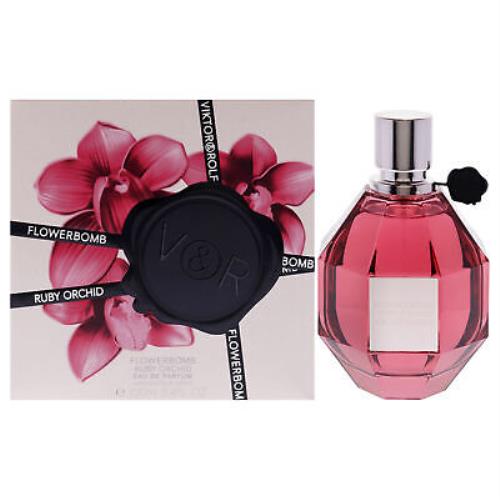 Flowerbomb Ruby Orchid by Viktor and Rolf For Women - 3.4 oz Edp Spray