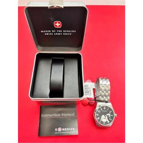 7247X Wenger Swiss Made Military Stainless Steel Watch Water Resistant 100M