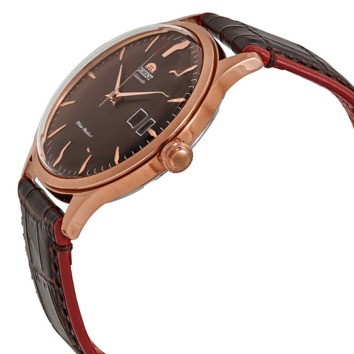 Orient Bambino Version 4 Automatic Brown Dial Men`s Watch FAC08001T0
