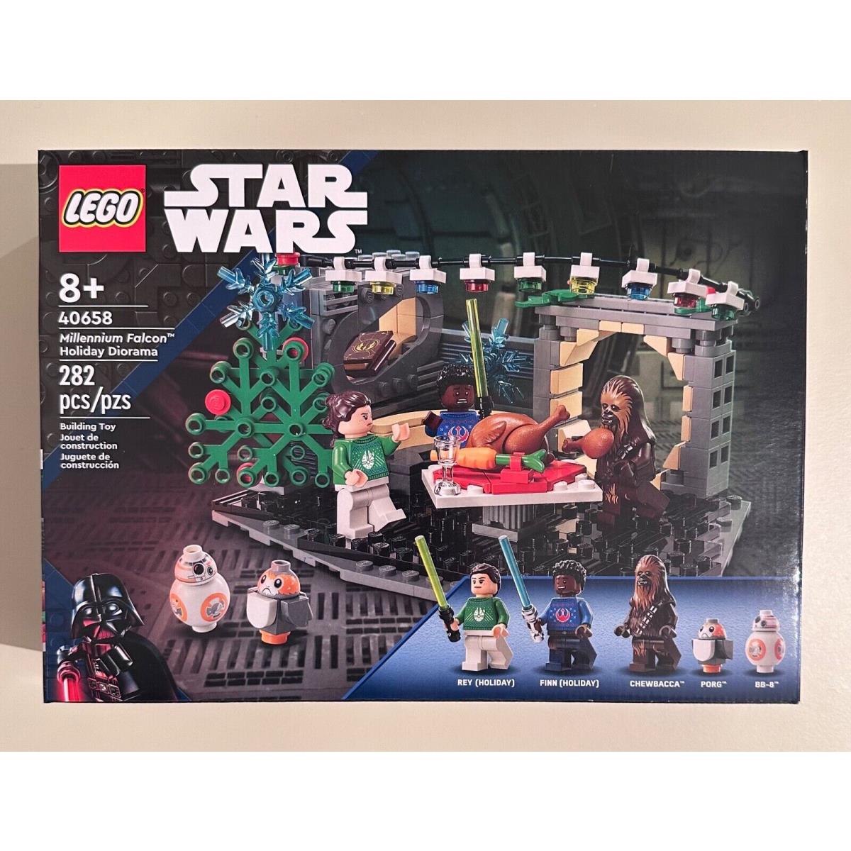 Lego Star Wars 40658 Millennium Falcon Holiday Diorama Building Kit Toy Set