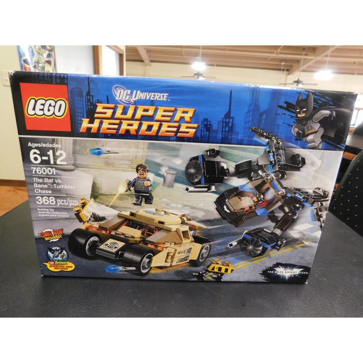Lego 76001 The Bat VS Bane Tumbler Chase dc Super Heroes Set Batman Box Damage