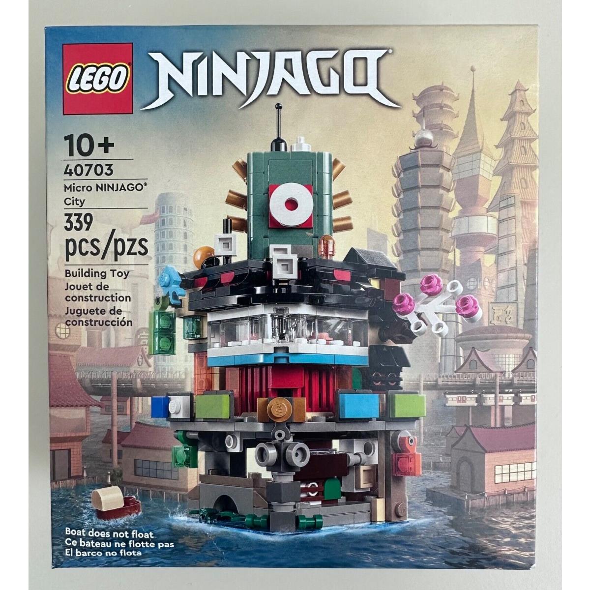 Lego Ninjago 40703: Micro Ninjago City 339 Piece Building Kit Toy Set 10+