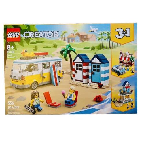 Lego Beach Camper Van 31138 Creator 3in1 Converts to Icecream Stand/summerhouse