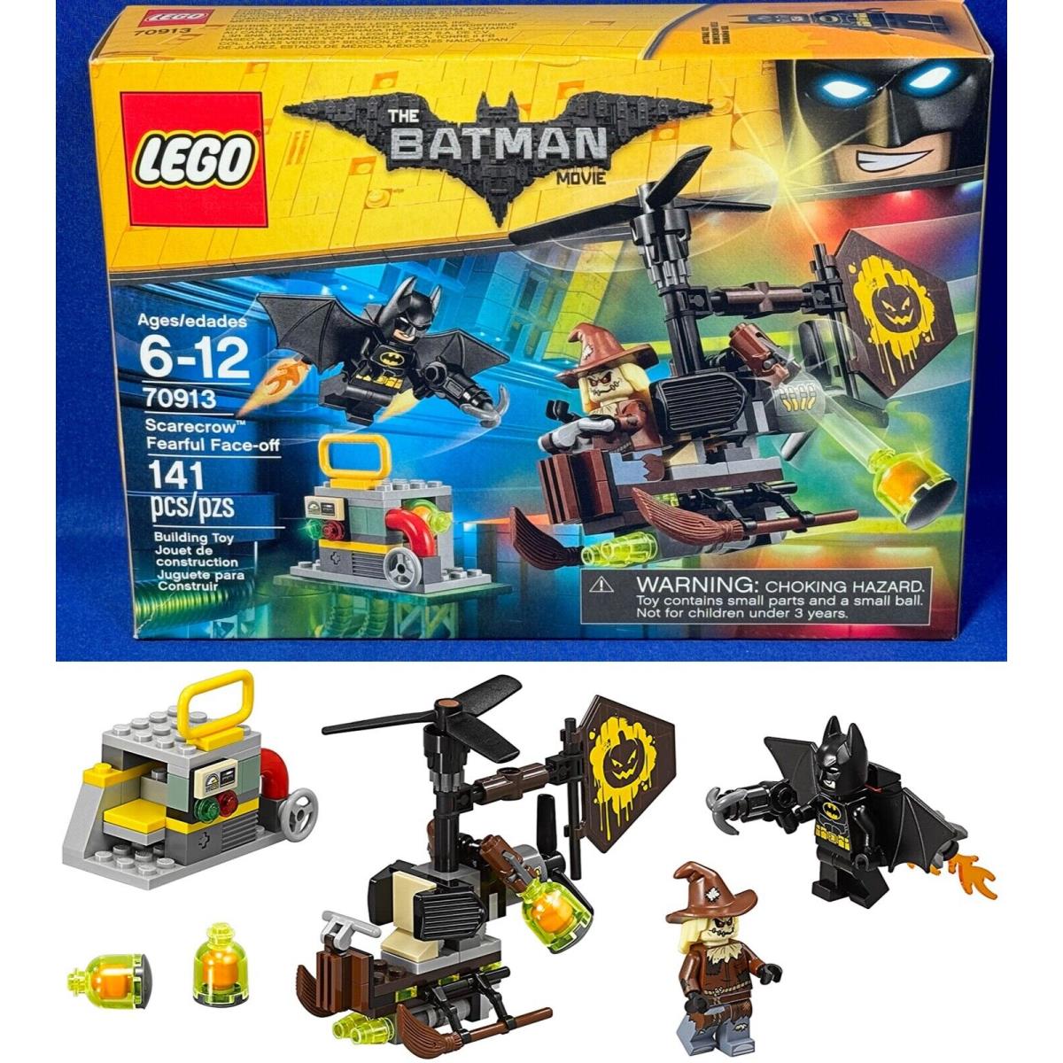 Scarecrow Fearful Face-off Lego 70913 Gyro-copter Helicopter Batman Movie