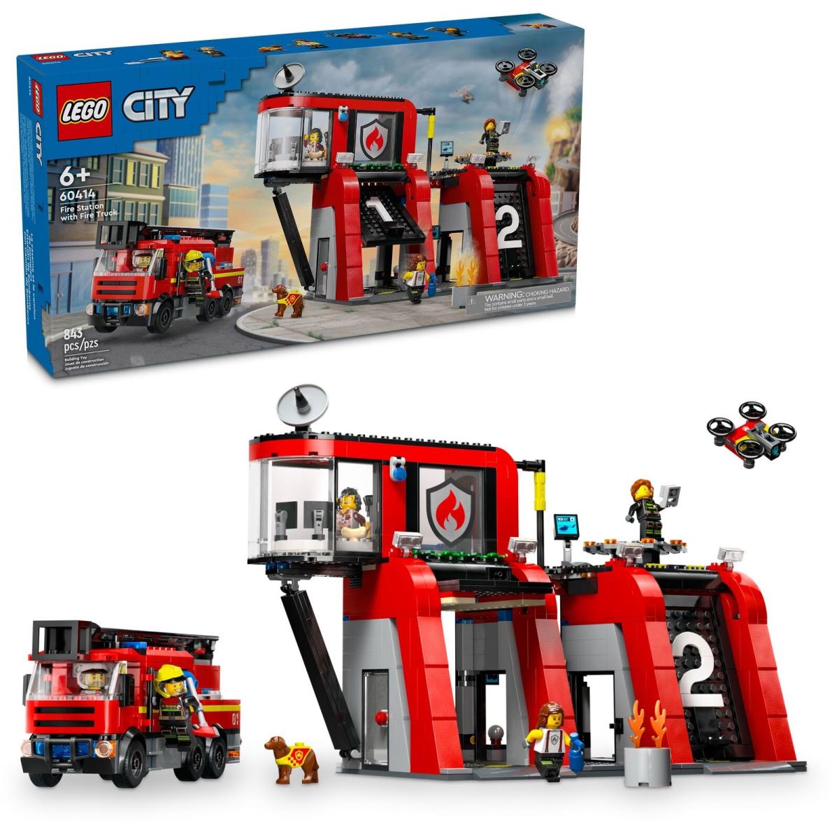 Lego City: Fire Station with Fire Truck 60414