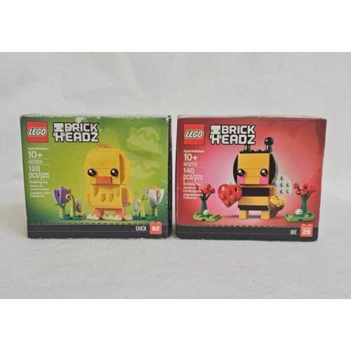 Lego Brickheadz 40350 Chick and 40270 Bee Seasonal
